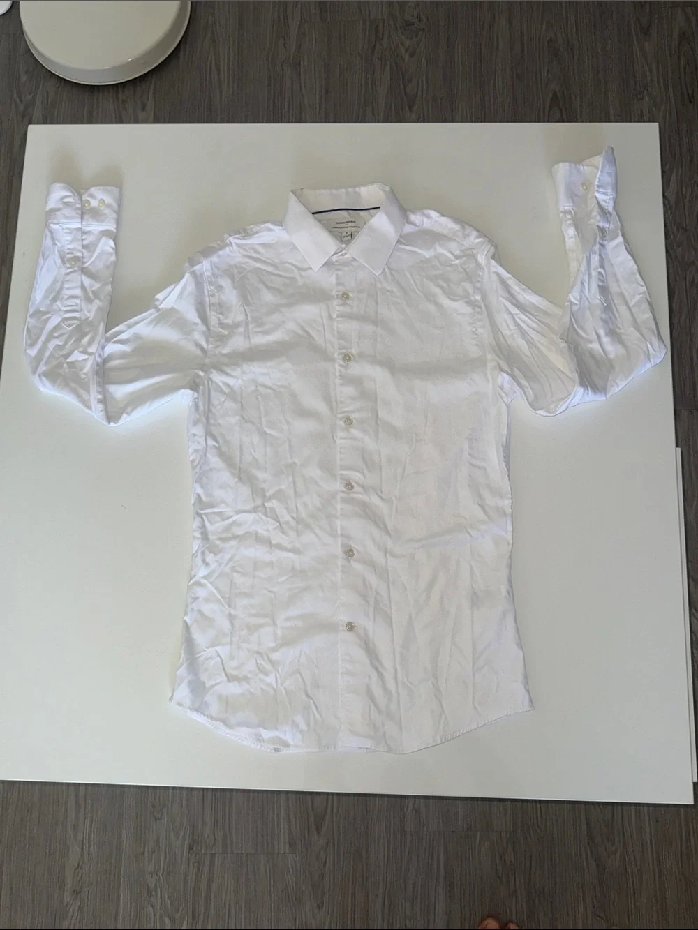 BANANA REPUBLIC SLIM-FIT WRINKLE-RESISTANT DRESS SHIRT SIZE S